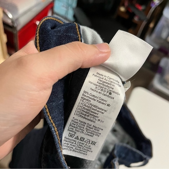 J. Crew Factory Mid Rise Flare Crop Jeans All Day Stretch Size 30 O2 - Picture 7 of 11